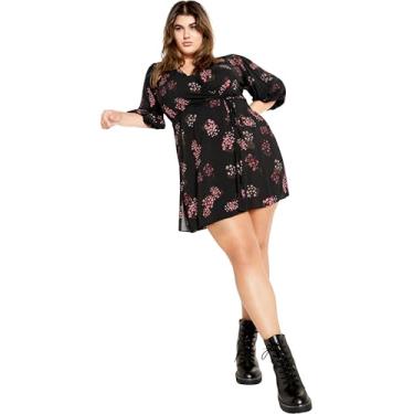 Imagem de CITY CHIC Vestido plus size, vestido floral Cassie, Cassie Floral, 25 Plus Size