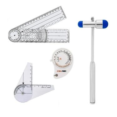 Imagem de Martelo Buck + Goniometro Grande E Goniometro de Dedo + Fita Metrica