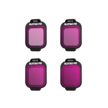 Imagem de YUULNMOP Kit de filtro ND para DJI Flip Drone,MCUV,CPL ND8 ND16 ND32 ND64 Conjunto de filtros de lente de câmera multi-revestidos para redução de luz acessórios de filtro de câmera Vlog (Conjunto de 4