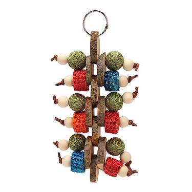 Imagem de Brinquedos de moagem de dentes de coelho, brinquedos de mastigar pendurados de hamster, brinquedos de mastigar pendurados de cobaia para entretenimento e exercício de animais