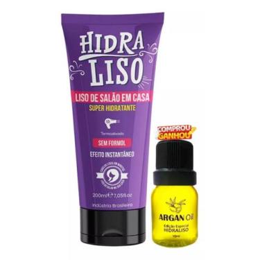 Imagem de Hidraliso Progressiva de Chuveiro Liso de Salão em Casa + Argan Oil Hi