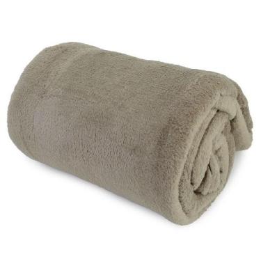 Imagem de Manta Casal Corttex Home Design 180x220cm Bege - 700747