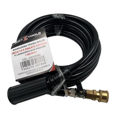 Imagem de Mangueira para Lavadora de Alta Pressão 7m 1/4" com Engate Rápido 0761