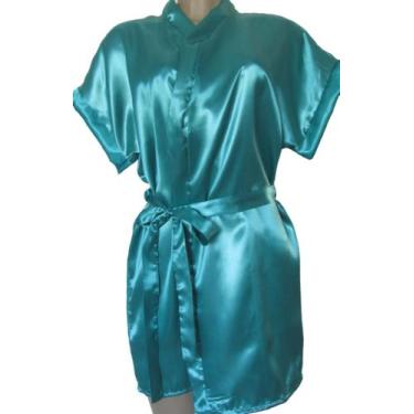 Imagem de Robe de Cetim - Cetim Charmousse - Manga curta - Noiva - Madrinhas - E