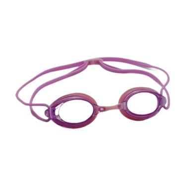 Imagem de UGPLM Óculos de natação Óculos de natação Ampla visão Profissional ajustáveis ​​Antiembaçante para mergulho com snorkel Esportes aquáticos Júnior e Infantil, Rosa Violeta