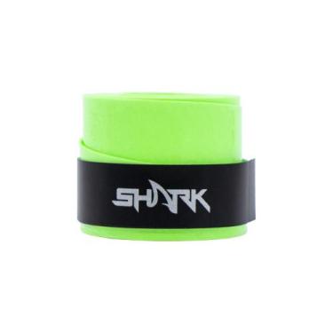 Imagem de Overgrip Raquete Pro Beach Tennis Shark Emborrachado Liso, Verde