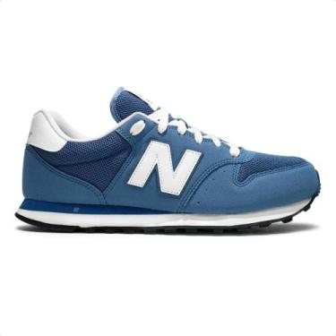Imagem de Tênis New Balance 500 V2 Masculino, 39, Marinho, Branco