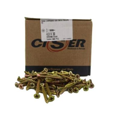 Imagem de Parafuso Chipboard Phillips P/ Madeira 4.0 X 30 500un - ciser