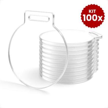 Imagem de Kit Medalhas Redondas Acrílico Cristal 5cm 2mm Premiação Campeonato 30