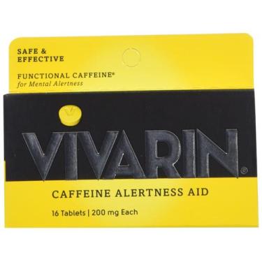 Imagem de Comprimidos de cafeína Vivarin 200 mg de cafeína, 16 comprimidos, paco