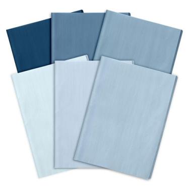 Imagem de Papel de seda Whaline Dusty Blue Gradient 90 folhas 35x50cm
