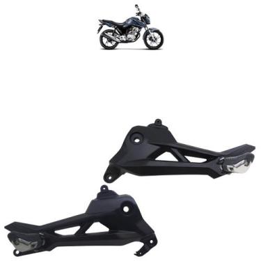 Imagem de Par Bacalhau Suporte Pedaleira CG 160 Fan 2018 2019 2020 2021 2022 202