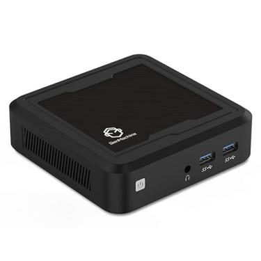 Imagem de GenMachine Mini PC, mini computadores AMD Ryzen 3 2200U até 3,4 GHz 2c/4t, 8 GB DDR4, SSD de 256 GB e M.2 NVME Mini PC para jogos com tela HDMI dupla/Wifi5/BT4.2 jogos/escritório/design