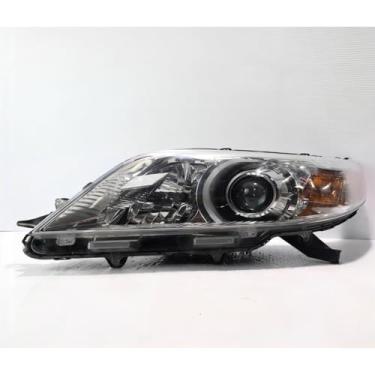 Imagem de Lâmpada esquerda direita LED luz diurna frontal LED conjunto de farol lâmpada de canto ampla compatível com Sienna 2011-2014 81110-08032 (direita)