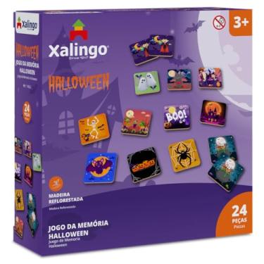 Imagem de Xalingo Jogo da Memória Halloween Madeira 24 Peças