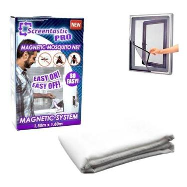 Imagem de kit 4 Super Tela micro trama Mosquiteira ajustável  Janela - Magnetic 