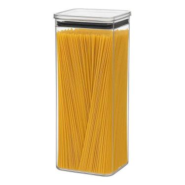 Imagem de 2X Pote Hermético Macarrão Espaguete 3L Acrílico Organizador