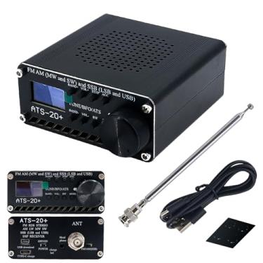 Imagem de Receptor de Rádio ATS-20 Si4732 SDR Multibanda FM AM Ondas Curtas Lateral Única Inferior Superior com Display OLED Retenção Automática Configurações Carregamento USB Saída Áudio 3 5mm Interface Antena