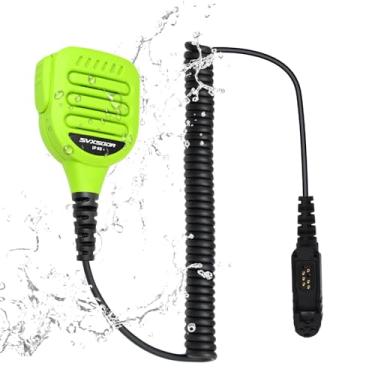 Imagem de Microfone de alto-falante de ombro para rádios XPR e DP, compatível com XPR3000/3300/3500e, DP2000/2400, design PTT durável, áudio transparente (verde)