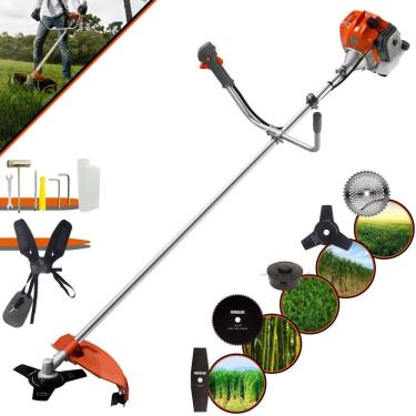 Imagem de Roçadeira Aparador de Grama Tekna RL430ACNTK À Gasolina 1,7HP 43cc Com Lâmina Facão + Lâmina 3 Pontas + Disco 40 Dentes e 80 Dentes + Carretel Nylon