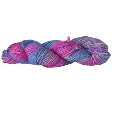 Imagem de Fio de mistura de lã de seda - fio de seda merino, peso esportivo/DK | 200 jardas tingidas à mão | 100 g x 1 contagem | 100 gramas | Bhramaputra | Luxuosamente macio e forte para projetos de tricô e