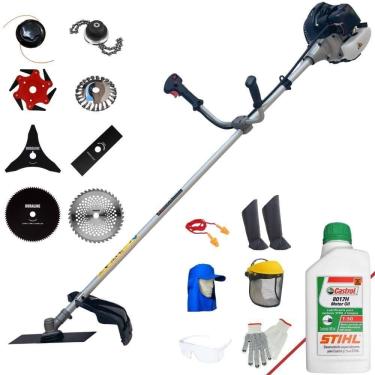 Imagem de Roçadeira 8 Em 1 Anmax Cg430b à Gasolina + Epi + óleo Stihl