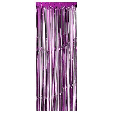 Imagem de Cortina de Franja Folha Metálica Tinsel Brilhante Janela Porta Painel Fundo Parede Decoração para Casamento Aniversário Festa Cabine Fotos DIY