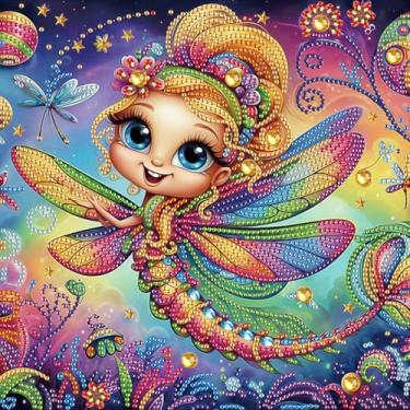 Imagem de Kits de pintura de diamante de borboleta para adultos, kits de arte de diamante de formato especial 5D para iniciantes, pintura de strass de cristal para decoração de parede de casa, 30 x 30 cm