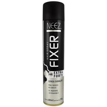 Imagem de Spray Fixador De Cabelo Profissional Neez Laque Capilar Fixação Extra 