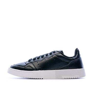 Imagem de adidas Originals Supercourt J Black/White Leather 4 US Junior