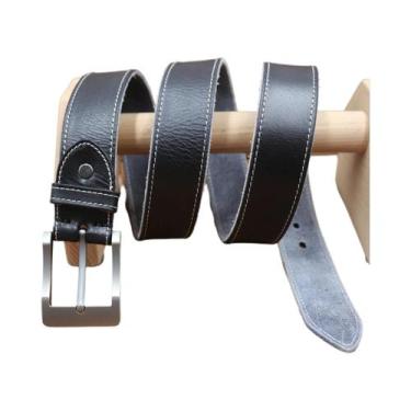 Imagem de Cinto Masculino De Couro Legítimo Natural Com Fivela De Metal Resisten