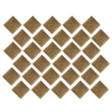 Imagem de Pastilha De Vidro Autocolante Kit 30 Uni Parede Sala Cozinha Box Banheiro Decorativa Facil Aplicacao Requintado Moderna