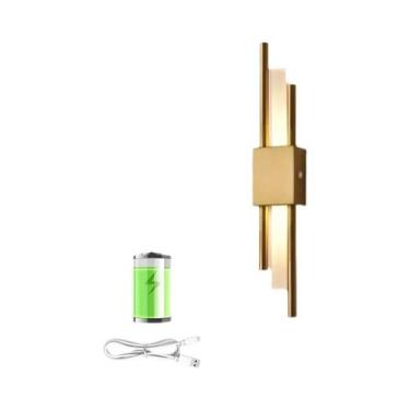 Imagem de Luminária De Parede LED Nórdica Recarregável Para Quarto, Sala De Esta