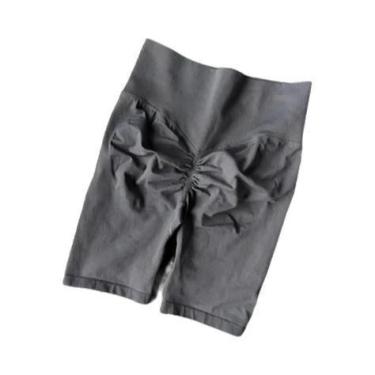 Imagem de Shorts de Yoga Feminino Cintura Alta - Sem Costura, Controle de Barrig