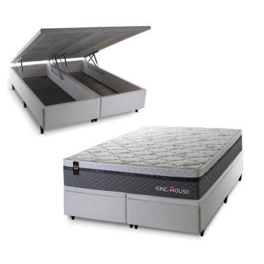 Imagem de Cama Box Baú Benton com Molas Ensacadas 193x203 King House