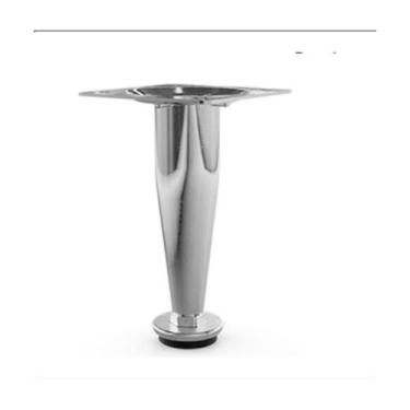Imagem de 4 pé conico moveis sofa 120mm cromado - HD Ferragens