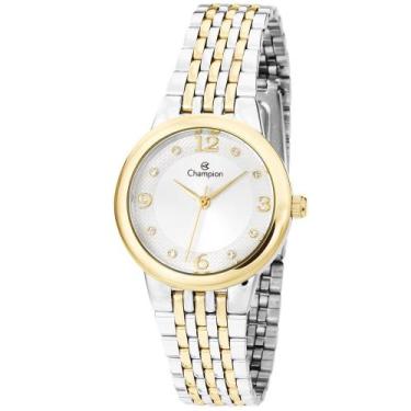 Imagem de Relógio CHAMPION feminino misto dourado prata CH24857S