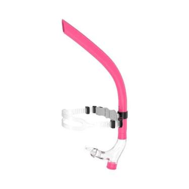 Imagem de Snorkel Frontal Com Válvula De Purga Unidirecional Para Natação Em Pis