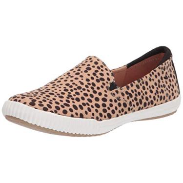 Imagem de Dr. Scholl's Shoes Tênis feminino Jot It Down, Microfibra bege e preta de chita, 11