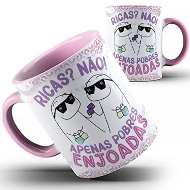 Imagem de Caneca rosa Flork amigas pobres enjoadas