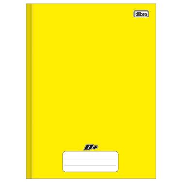 Imagem de Caderno brochurão capa dura universitário 1X1 - 48 folhas - D mais - Amarelo - Tilibra