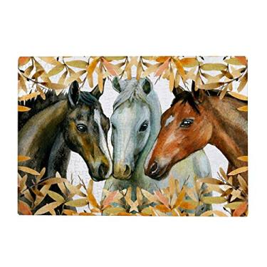 Imagem de ColourLife Quebra-cabeças quebra-cabeça presente de arte para adultos, adolescentes, cavalos, decorados com galhos, jogos de quebra-cabeça de madeira, 300/500/1000 peças, multicolorido