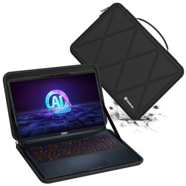 Imagem de Smatree Capa protetora rígida de EVA compatível com MSI CreatorPro 16 AI Studio de 16 polegadas - laptop A1V, para MSI Creator 16 AI Studio de 16 polegadas - laptop A1V, bolsa para notebook fina e