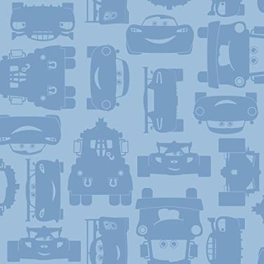 Imagem de York Wallcoverings Papel de parede Walt Disney Kids II Relâmpago e Mater Amostra de memorandos, 20 x 25 cm, azul claro e médio