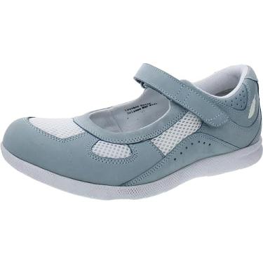 Imagem de Tênis Drew Delite Mary Jane feminino, Sky Blue Nubuck/White Mesh, 6.5 Narrow