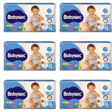 Imagem de Fralda BabySec - Galinha Pintadinha Ultra Mega 6 Pacotes 8,5-12kg Tama