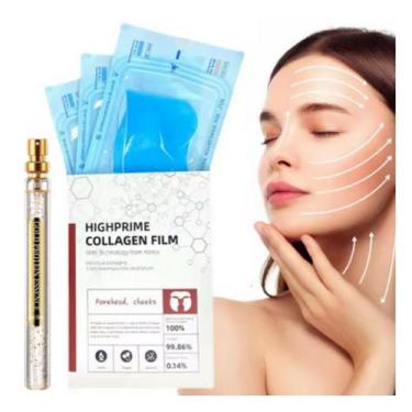 Imagem de Kit Skin Care de Máscaras Faciais Highprime Collagen Film Solúvel Anti