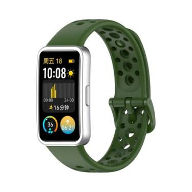 Imagem de Pulseira De Silicone Respirável Para Huawei Band 10 9 8 Acessórios De 