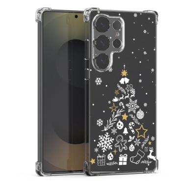 Imagem de HixYaxi Xmax Capa para Samsung Galaxy S25 ultra transparente, linda estampa de árvore de Natal, capa de telefone infantil macia TPU capa protetora transparente à prova de choque para celular para