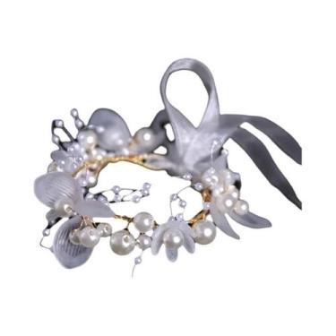 Imagem de Tiara De Pérolas E Cristais Para Noivas, Coroa De Casamento, Joia De C